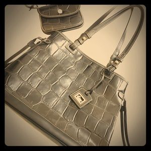 Dooney & Bourke Croco Tote with mini Clutch